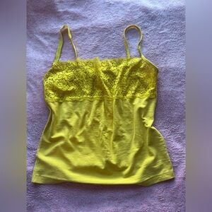 yellow lace cami 💛 y2k 2000s style